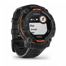Умные часы Garmin Instinct 3 45mm Solar, черный с черным ремешком (010-02934-40)