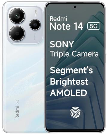 Смартфон Xiaomi Redmi Note 14 5G 8/128 Гб, белый (Mystique White)