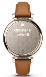 Умные часы Garmin Lily 2 Classic, Cream Gold / Tan Leather Band (010-02839-60)
