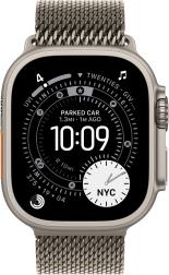 Apple Watch Ultra 3 (2025) 49mm Natural Titanium Case with Natural Titanium Milanese Loop Medium
